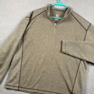 Boy Scout Of America 1/4 Zip Pullover Sweater Men's Medium Green Outdoors Causal